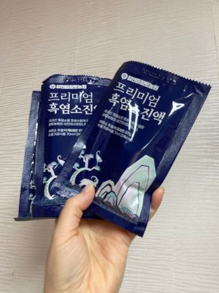 참앤들황토농원 국내산 흑염소를 정성스럽게 담은, 프리미엄 흑염소 진액 70ml x 30포 1박스 — 5점을 준 리뷰어가 2023년 1월 올린 사용 사진