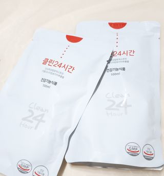 클린24시간 1BOX(5포) + 전용보틀(500ml) — 4.5점을 준 리뷰어가 2023년 6월 올린 사용 사진