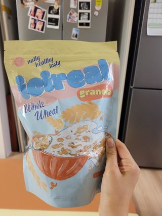밸런스 다이어트랩 밸다랩 이씨리얼 수제 발아통밀 그래놀라 450g — 5점을 준 리뷰어가 2023년 4월 올린 사용 사진