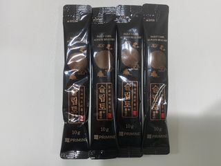프리마인 자체 기업부설 연구소에서 찾아낸 건강한 수면의 비밀.  슬립토 플러스 30포 — 4점을 준 리뷰어가 2021년 10월 올린 사용 사진
