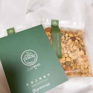 [그래한끼] 무설탕/저당 시리얼타입 수제그래놀라 (40gX10개) — 3점을 준 리뷰어가 2022년 6월 올린 사용 사진