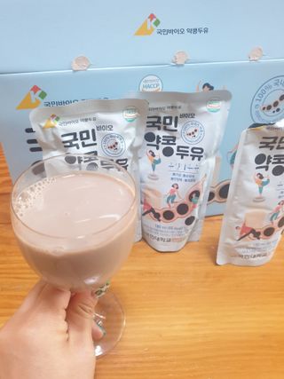 국민바이오 약콩두유 — 4점을 준 리뷰어가 2022년 5월 올린 사용 사진