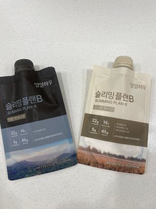 일일하우 슬리밍 플랜B 고소한 귀리맛, 진한 카카오맛 (체중조절식) — 5점을 준 리뷰어가 2023년 7월 올린 사용 사진