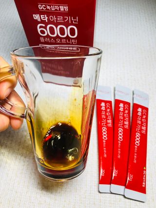 메타아르기닌 GC녹십자웰빙 메타 아르기닌 6000 플러스 오르니틴 — 5점을 준 리뷰어가 2022년 11월 올린 사용 사진