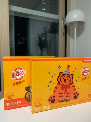 광동생활건강 프리 [광동] VB와 VC를 함유한 멀티 비타민 비타 500 데일리 스틱 180포 — 5점을 준 리뷰어가 2022년 5월 올린 사용 사진