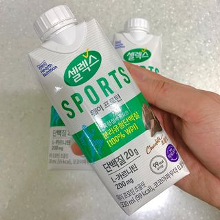 셀렉스스포츠 셀렉스 스포츠 웨이 프로틴 초콜릿 _ 330ml x 12팩 — 5점을 준 리뷰어가 2021년 5월 올린 사용 사진