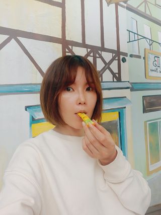 비타앤C 레몬맛, 망고맛 — 4점을 준 리뷰어가 2021년 4월 올린 사용 사진