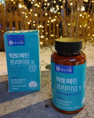 짱스마일 락토페린 프리미엄 정 1000ml x 60정 — 4점을 준 리뷰어가 2022년 12월 올린 사용 사진