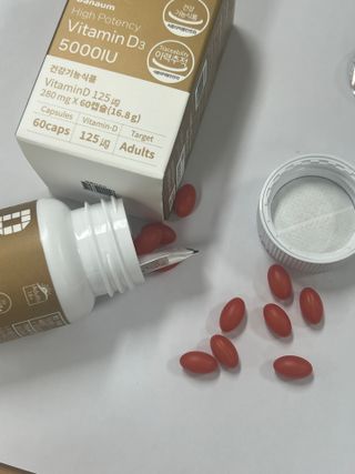 (NEW)다나음 하이포텐시 비타민D3 5000IU(60정/2개월분) — 5점을 준 리뷰어가 2023년 5월 올린 사용 사진