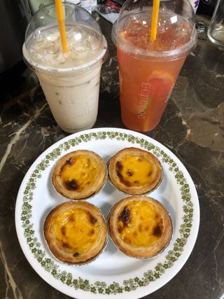 디앙뜨 포르투갈 에그타르트 오리지널 맛+패션후르츠 맛 중 택1 — 4점을 준 리뷰어가 2021년 7월 올린 사용 사진