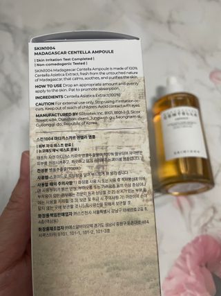 [스킨1004] 마다가스카르 센텔라 앰플 100ml — 5점을 준 리뷰어가 2024년 5월 올린 사용 사진
