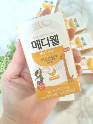 메디웰 페디아드링크 미니 바나나맛 — 5점을 준 리뷰어가 2022년 8월 올린 사용 사진
