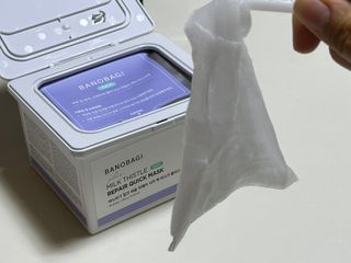 바노바기 코스메틱 바노바기 밀크씨슬 리페어 시카 폼 클렌저 플러스 120ml + 퀵 마스크 플러스 30매 — 3.5점을 준 리뷰어가 2023년 8월 올린 사용 사진