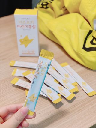 [이뮤니티플러스]우리아이 면역오키, 건강오키 _ 키즈오키 어린이홍삼 10포 1box — 4.5점을 준 리뷰어가 2022년 2월 올린 사용 사진