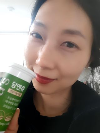 [큐라에스] 당&장 비우는 혈당유산균! 2중 특허 당엔큐 15g(1개월분) — 5점을 준 리뷰어가 2024년 1월 올린 사용 사진