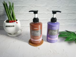 쿤달 [KUNDAL 공식] 프리미엄 헤어 케어 스페셜 세트 샴푸 500ml &amp; 트리트먼트 500ml — 5점을 준 리뷰어가 2021년 3월 올린 사용 사진