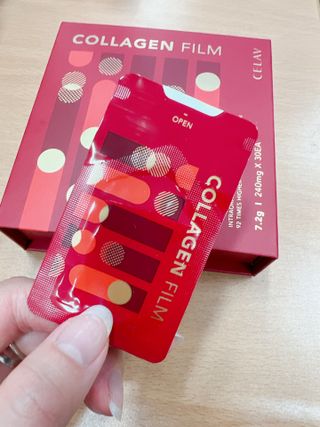 프리마인 귀족의 콜라겐, 92배 흡수율. 럭셔리 프리미엄 셀라브 콜라겐필름 30매 — 5점을 준 리뷰어가 2022년 6월 올린 사용 사진