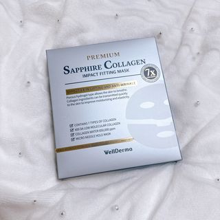 블로그 [웰더마] 프리미엄 사파이어 콜라겐 임팩트 피팅 마스크(4매입/1BOX) — 5점을 준 리뷰어가 2025년 4월 올린 사용 사진