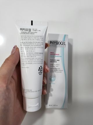 피지오겔 레드수딩 시카밸런스 크림 50ml — 5점을 준 리뷰어가 2022년 4월 올린 사용 사진