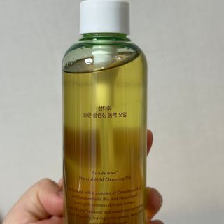 스킨큐어 산다화 순한 클렌징 동백 오일 200ml — 5점을 준 리뷰어가 2024년 1월 올린 사용 사진