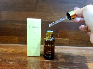 스킨큐어 산다화 비타민c 화이트닝 에센스 30ml — 5점을 준 리뷰어가 2022년 2월 올린 사용 사진