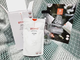 클린24시간 1BOX(5포) + 전용보틀(500ml) — 5점을 준 리뷰어가 2023년 2월 올린 사용 사진