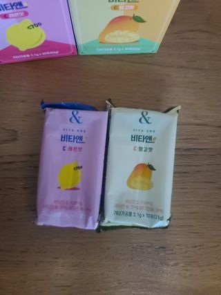 비타앤C 레몬맛, 망고맛 — 4.5점을 준 리뷰어가 2021년 7월 올린 사용 사진