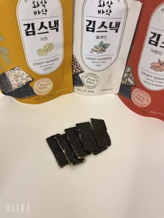 더빈트 와삭바삭 김스낵 — 5점을 준 리뷰어가 2023년 1월 올린 사용 사진