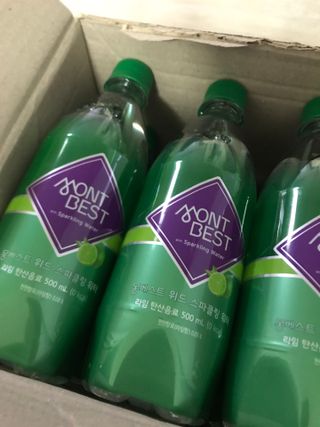 몽베스트 Montbest with Sparkling water Lime20병 — 5점을 준 리뷰어가 2021년 10월 올린 사용 사진
