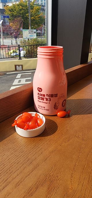 앙팡 츄어블 식물성 오메가3 1000mg x 80캡슐 — 5점을 준 리뷰어가 2022년 10월 올린 사용 사진