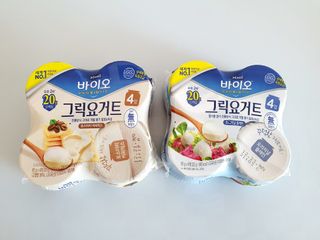 매일바이오 그릭요거트 오리지널 플레인 4개, 로스터리 커피믹스 4개 — 5점을 준 리뷰어가 2021년 12월 올린 사용 사진