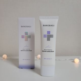 바노바기 코스메틱 바노바기 밀크씨슬 리페어 시카 선스크린 플러스 50ml — 4점을 준 리뷰어가 2023년 2월 올린 사용 사진