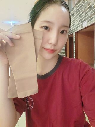 [원더워크] 의료용 압박스타킹, 종아리형 압박밴드 1세트 — 5점을 준 리뷰어가 2024년 7월 올린 사용 사진
