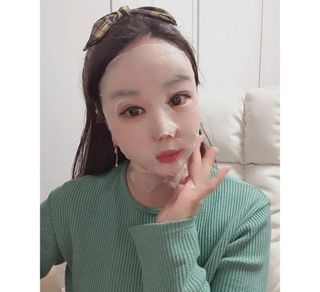 태그스킨 4스텝 주름개선 피부미백 영양 마스크팩 3개 세트(최신버전) — 5점을 준 리뷰어가 2022년 3월 올린 사용 사진