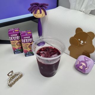 [롯데칠성] 야채듬뿍 더'진한 [롯데칠성] 야채는 이제 COLORFULL! 야채듬뿍  더 진한 레드 4개 +퍼플 4개 (총 8개) — 5점을 준 리뷰어가 2023년 6월 올린 사용 사진