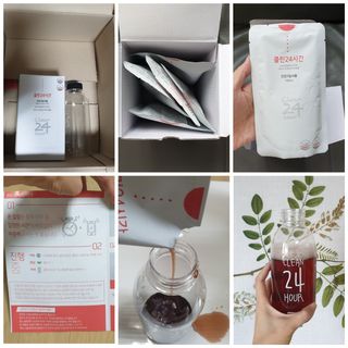 클린24시간 1BOX(5포) + 전용보틀(500ml) — 4점을 준 리뷰어가 2022년 7월 올린 사용 사진