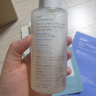 화이트리 비움 약산성 클렌징젤 ,마일드 필링젤 세트 — 3.5점을 준 리뷰어가 2021년 2월 올린 사용 사진