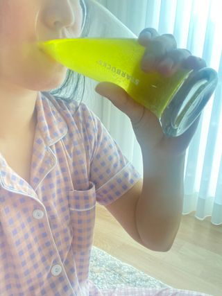 [음료수 대신 가능!]  빠르게 흡수되는 아임오 타먹는 콜라겐 1박스 — 4.5점을 준 리뷰어가 2023년 4월 올린 사용 사진