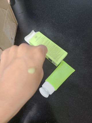 성분에디터 원더바스 카밍 캡슐 클리어 선 — 5점을 준 리뷰어가 2021년 7월 올린 사용 사진