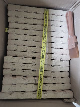 [신흥산업] 붙이는 벽돌 황토 파벽돌 230mm 45장,  욕실 인테리어 실내장식 셀프인테리어 — 2점을 준 리뷰어가 2023년 6월 올린 사용 사진