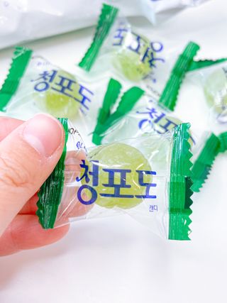 청포도캔디 복숭아캔디 — 5점을 준 리뷰어가 2022년 11월 올린 사용 사진