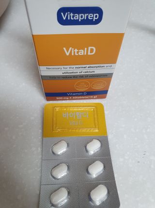 뉴트리션팩토리 비타프렙 바이탈디 비타민D 500mg — 5점을 준 리뷰어가 2021년 10월 올린 사용 사진