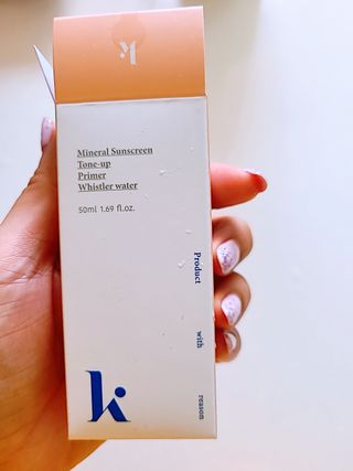 키노닉스 로지 톤업 선밀크 — 5점을 준 리뷰어가 2021년 8월 올린 사용 사진