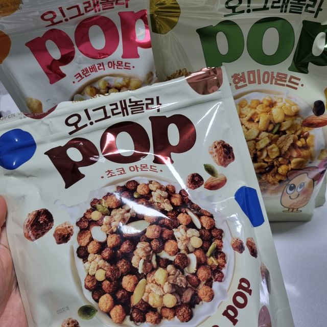 오!그래놀라팝 현미아몬드 리뷰 사진