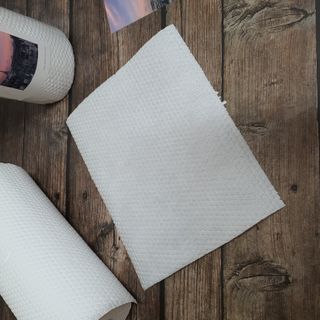 부직포나라 중금속유해물질ZERO 뜯어쓰는 주방 일회용수세미 60매 2매 — 5점을 준 리뷰어가 2022년 10월 올린 사용 사진