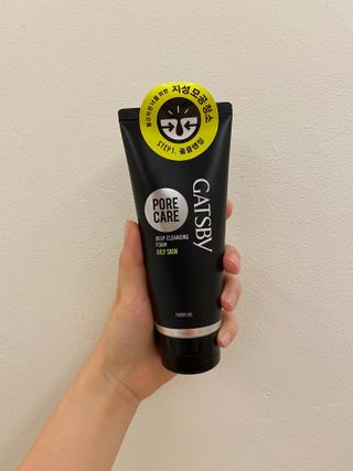 [갸스비] 지성 남성을 위한 포어케어 클렌징폼 — 5점을 준 리뷰어가 2021년 10월 올린 사용 사진