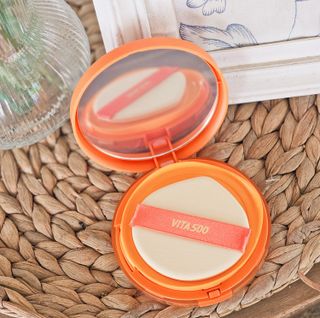 광동생활건강 MF[광동] 비타500✨주름개선·미백·SPF50+🌞퍼펙트쉴드 빅 선쿠션 본품 — 4점을 준 리뷰어가 2024년 5월 올린 사용 사진