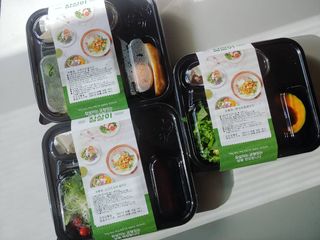 참살이도시락 작심삼일 샐러드도시락 3개 맛보기 새벽배송 또는 택배배송 — 5점을 준 리뷰어가 2021년 8월 올린 사용 사진