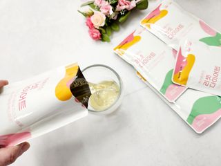 [경남제약헬스케어] 케어플러스 리셋 다이어트 청포도맛 100ml X 5포 (5일분) — 5점을 준 리뷰어가 2023년 3월 올린 사용 사진
