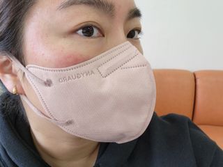 애니가드 셋업메베마스크 (대형 4컬러 + 중형 4컬러) — 5점을 준 리뷰어가 2022년 4월 올린 사용 사진
